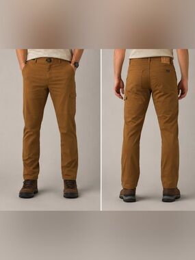prAna Stretch Zion Slim Pant II Men’s 40x32 Sepia Brown Hiking Cargo NWT